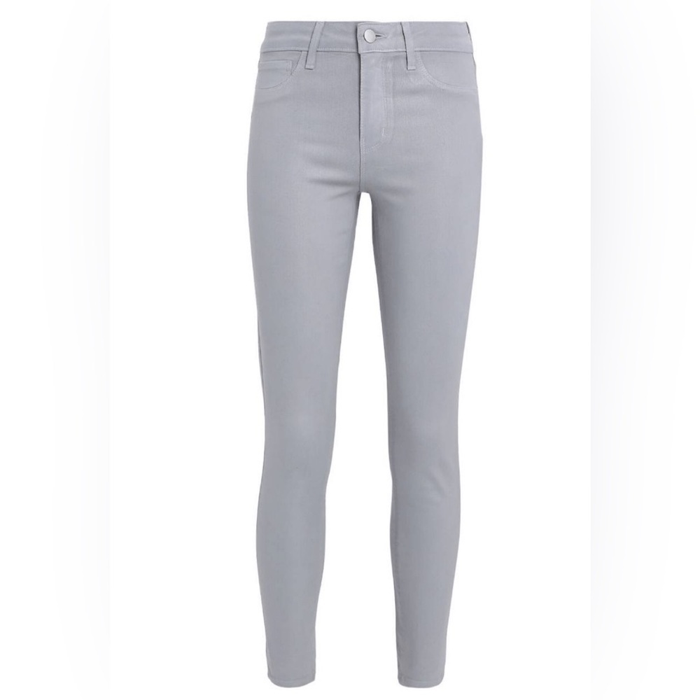 L'AGENCE Margot High Rise Skinny Jean in Cloud Coated - Size 32